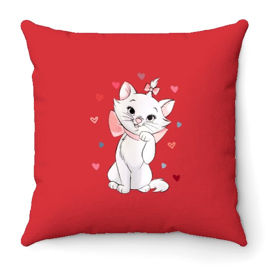 Retro Marie Cat Throw Pillows Disney The Aristocats Throw Pillows