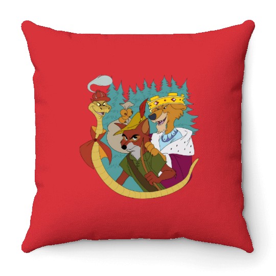 Disney Robin Hood Love Will Live Throw Pillows