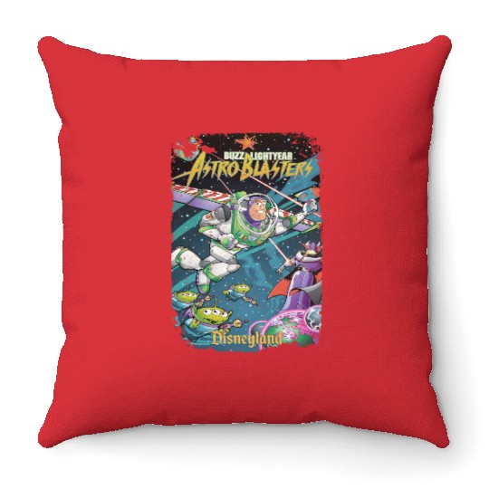 Vintage Buzz Lightyear Throw Pillows, Retro Disney Throw Pillows