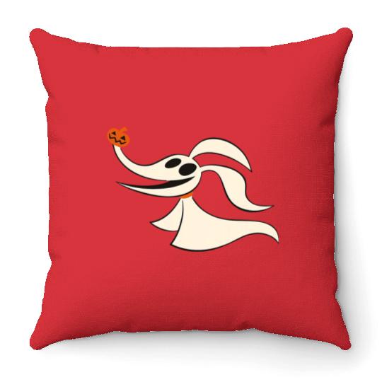 Disney Halloween The Nightmare Before Christmas Zero Throw Pillows, Zero Dog Pumpkin Throw Pillows