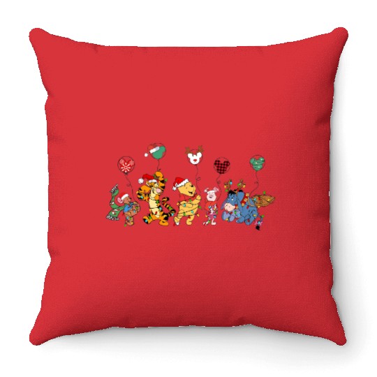 Disney Winnie The Pooh Christmas Throw Pillows, Disney Pooh Bear Throw Pillows