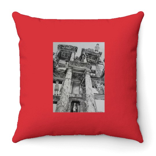 Bobs Burgers in Ruins Throw Pillows