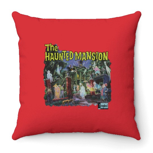 Vintage Haunted Mansion Throw Pillows, Disneyland Haunted Mansion Throw Pillows