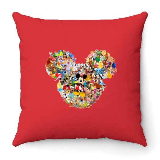 Mickey Mouse, Mickey Head Multi Character, Disney Throw Pillows