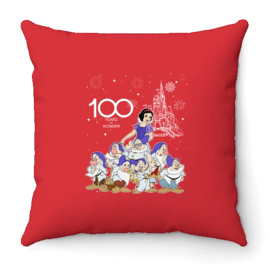 Disney Snow White and Seven Dwarfs Group Characters Throw Pillows, 100 Years of Wonder Throw Pillows