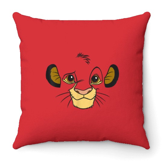 Disney Lion King Simba Face Halloween Throw Pillows