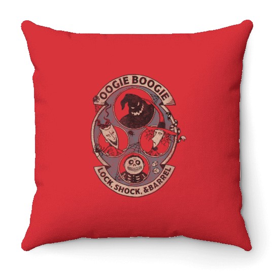Disney Nightmare Before Christmas Group Shot Vil Throw Pillows