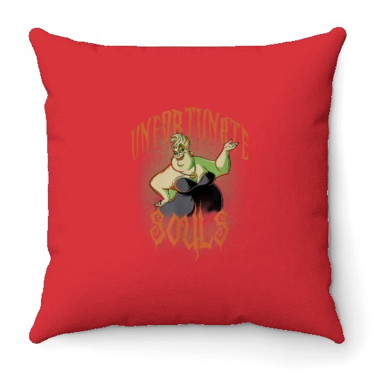 Disney Villains Halloween Ursula Unfortunate Sou Throw Pillows