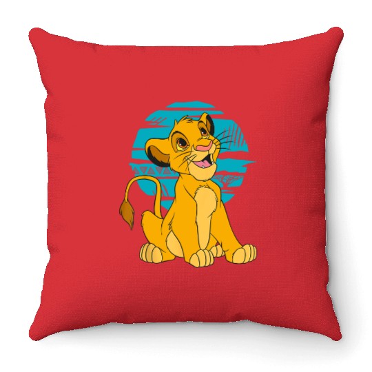 Disney The Lion King Young Simba Throw Pillows, Disney Simba Throw Pillows
