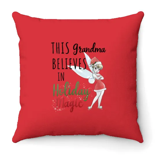 Disney Peter Pan Christmas Tinker Bell Holiday M Throw Pillows