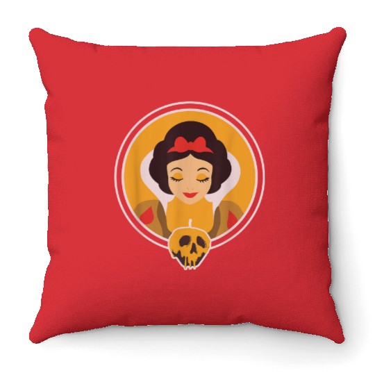 Disney Snow White and Poisoned Apple Halloween 9 Throw Pillows
