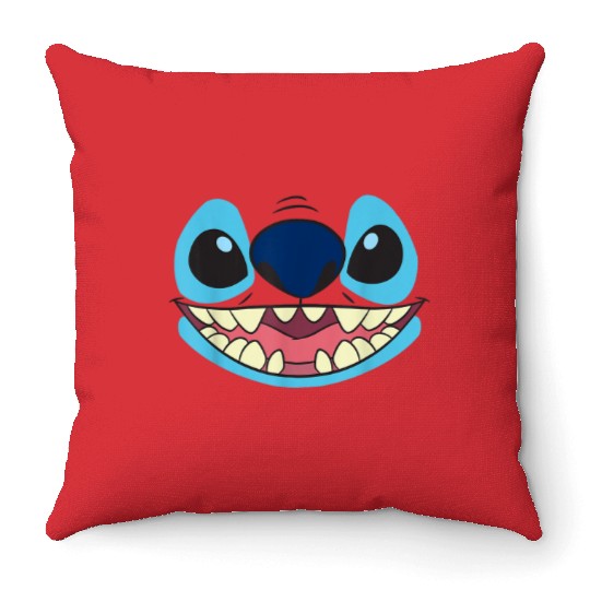 Disney Lilo Stitch Big Face Stitch Throw Pillows