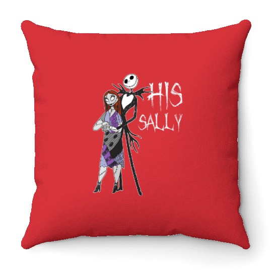 Disney The Nightmare Before Christmas His Sally Throw Pillows