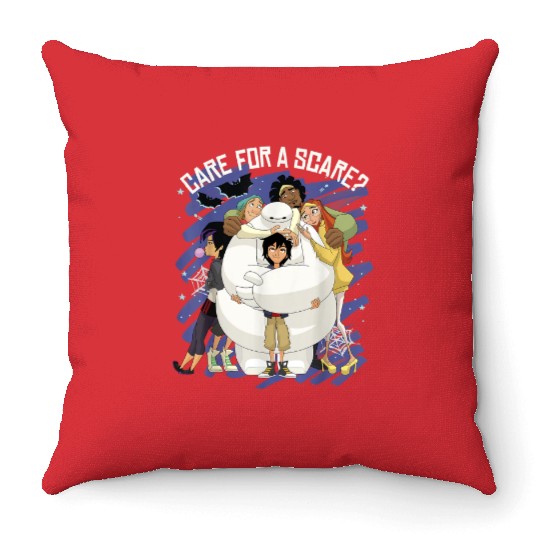 Disney Big Hero 6 Baymax Care For Scare Hallowee Throw Pillows