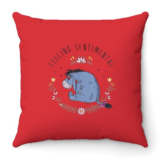 Disney Winnie The Pooh Eeyore Feeling Sentimenta Throw Pillows