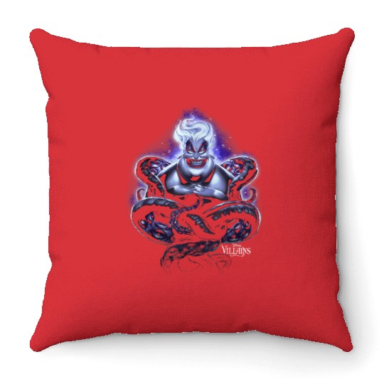 Disney Villains Ursula Dark Portrait Throw Pillows