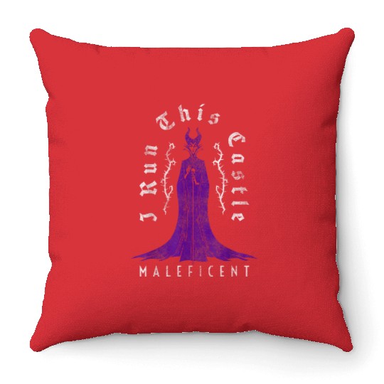 Disney Villains Mothers Day Maleficent I Run Thi Throw Pillows