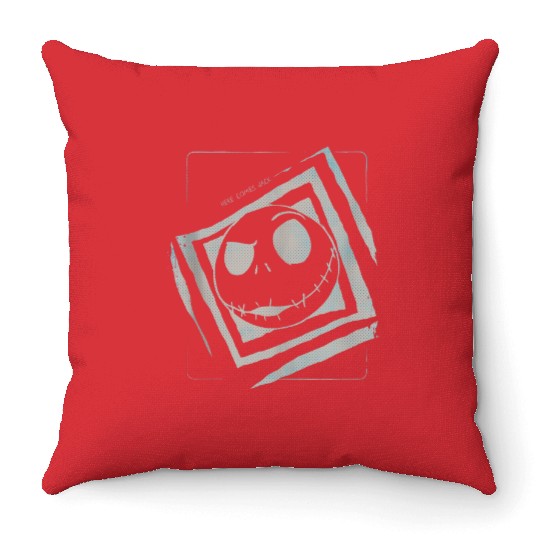 Disney Nightmare Before Christmas Here Comes Jac Throw Pillows