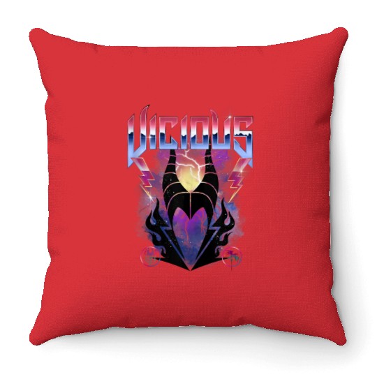 Disney Villains Maleficent Vicious Rock Portrait Throw Pillows