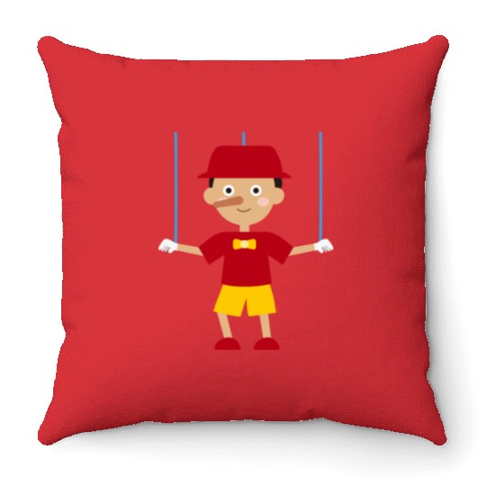Waltdisneyworld Pinocchio Artwork Art 3 Throw Pillows