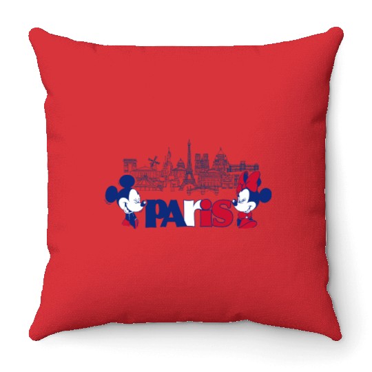 Retro Disneyland Paris Throw Pillows, Disney Throw Pillows