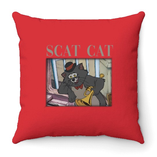 Scat Cat Throw Pillows The Aristocats 1970 Throw Pillows Disney Cats Throw Pillows