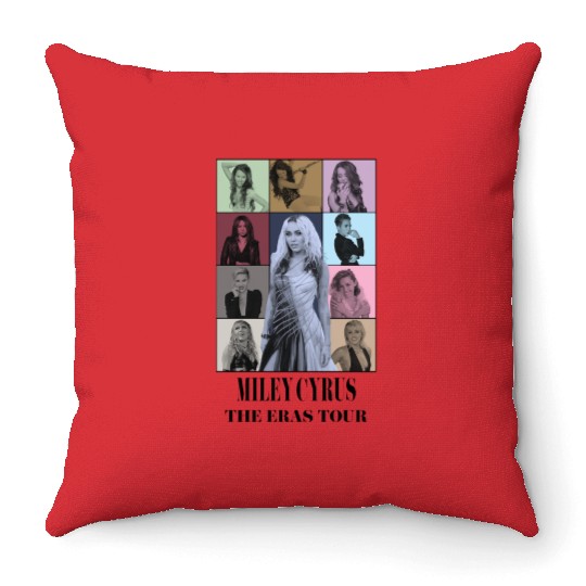 Miley Cyrus Eras Tour Throw Pillows