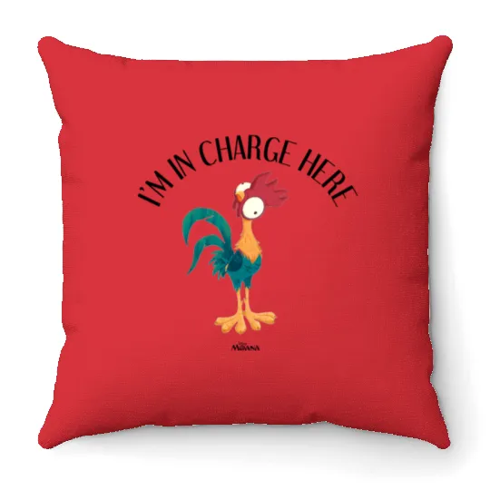 Disney Moana Hei Hei I'm In Charge Here Throw Pillows