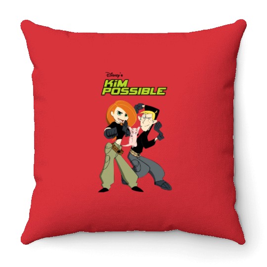Disney Kim Possible Ron Stoppable Rufus Throw Pillows