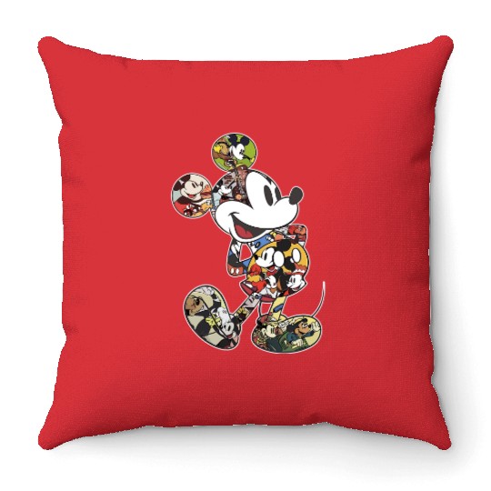 Mickey Mouse Vintage Scene Me Throw Pillows Disney Mickey