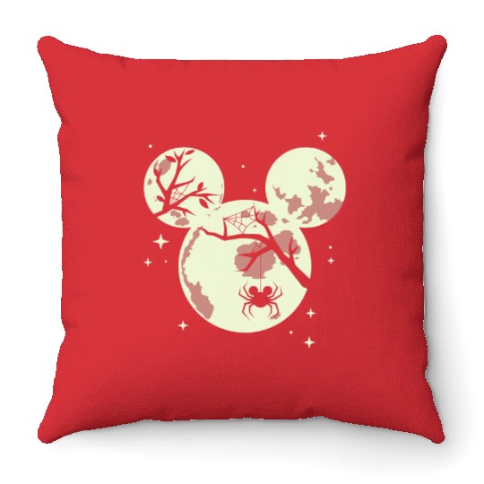 Disney Halloween Mickey Moon Throw Pillows