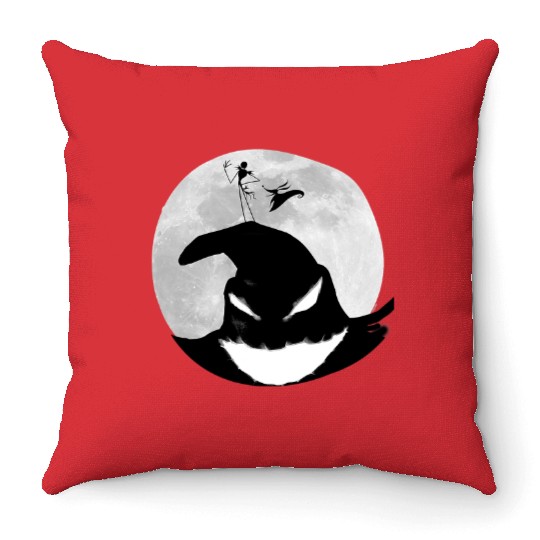Disney Nightmare Before Christmas Jack Oogie Moon Throw Pillows