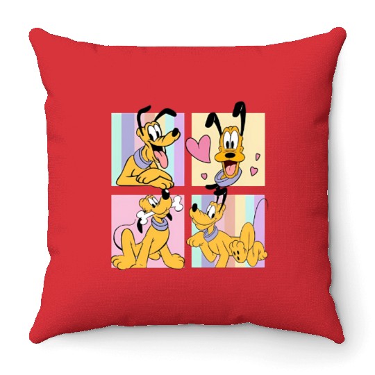 Disney Pluto Dog  Throw Pillows, Pluto Graphic Throw Pillows