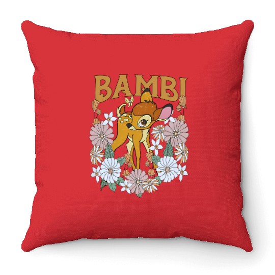 Bambi Tank, Bambi Flower Throw Pillows, Disney Bambi Tank