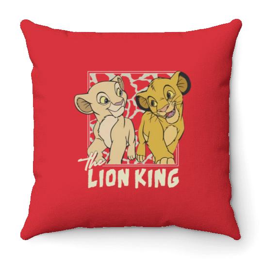 Disney Lion King Simba And Young Nala Throw Pillows