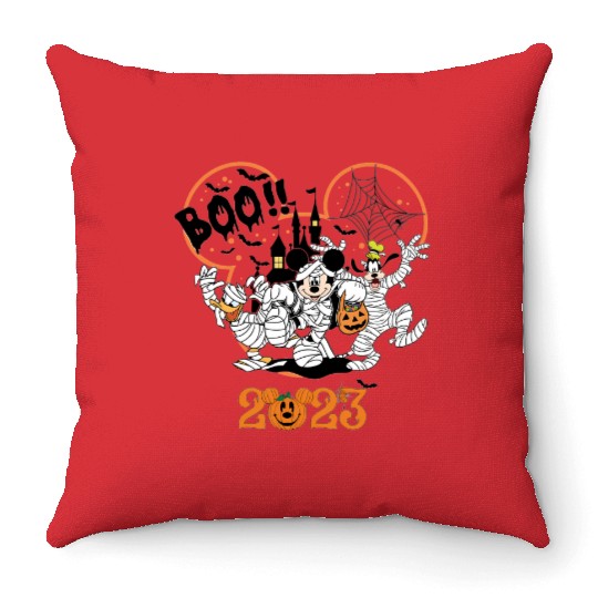 Mickey 5 Disney Halloween Throw Pillows