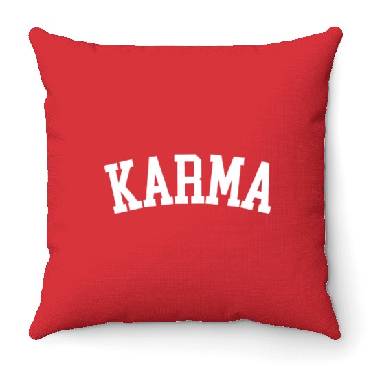 Karma is my boyfriend Throw Pillows, Eras Tour Throw Pillows