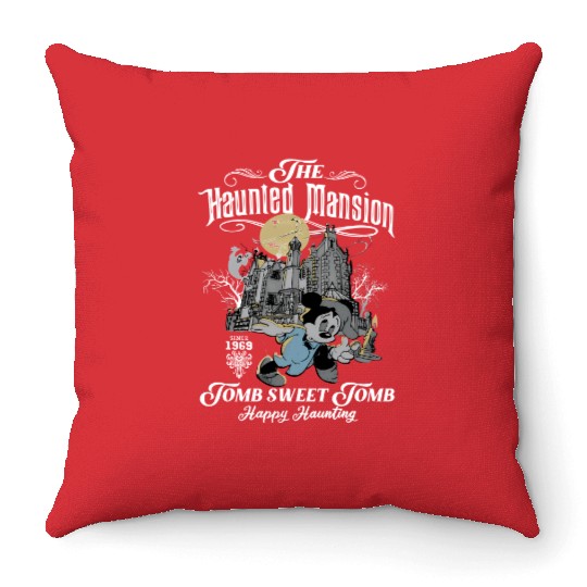 The Haunted Mansion Mickey Throw Pillows, Disney Haunted Throw Pillows