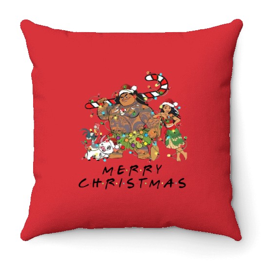Disney Christmas Throw Pillows, Moana Christmas Throw Pillows