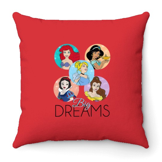 Big Dreams - Disney Princess Throw Pillows, Princess Throw Pillows