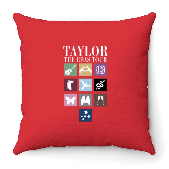 TS Eras Tour - taylorswift tour Throw Pillows