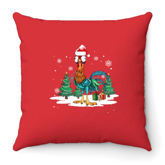 Hei Hei Moana Disney Christmas Throw Pillows, Funny Christmas Throw Pillows