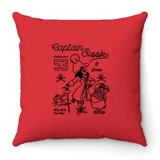 Disney Peter Pan Captain Hook And Mr. Smee Throw Pillows