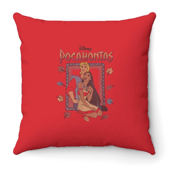 Disney Pocahontas Classic Movie Poster Throw Pillows Throw Pillows