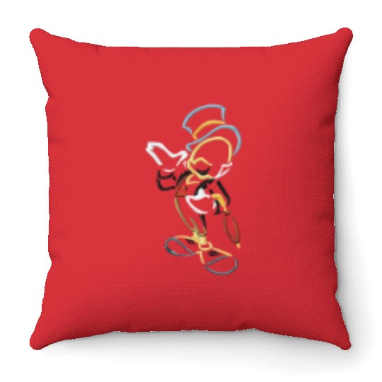 Jiminy Cricket Pinocchio Disney Embroidered Throw Pillows