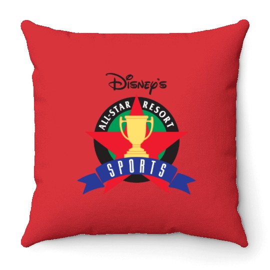 disneys all star resort sports Throw Pillows