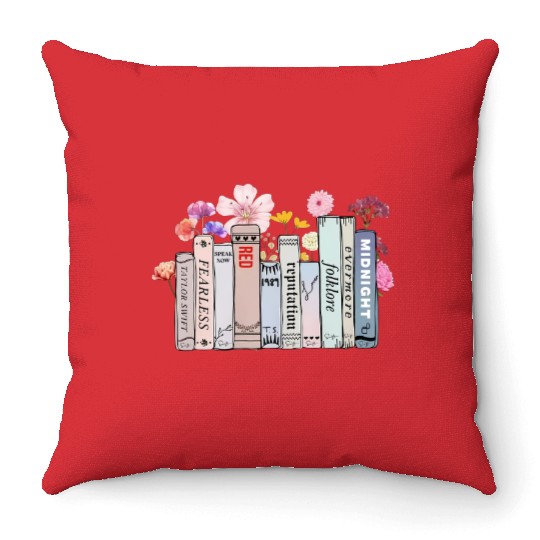 albums as books Throw Pillows, eras tour