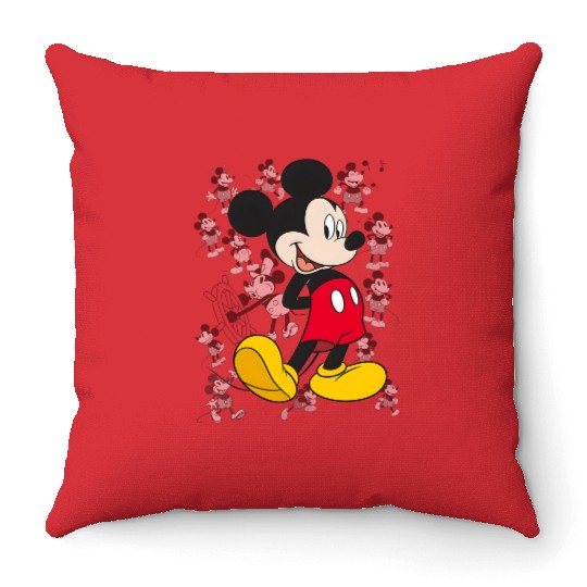 Disney Mickey And Friends Mickey Mouse Portrait Overlay Throw Pillows