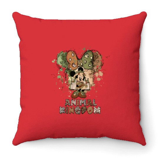 Minnie Safari Throw Pillows, Disney Animal Kingdom Throw Pillows