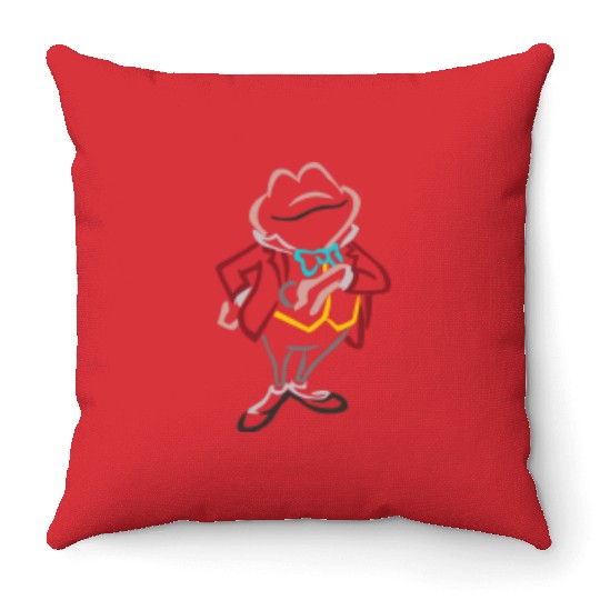 Mr Toad Embroidered Crewneck Crew, Disney embroidered Throw Pillows